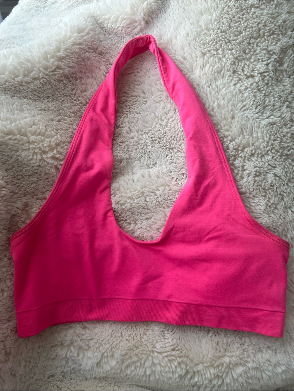 Intimately Free People Hot Pink Seamless Halter Bralette Size XS/S